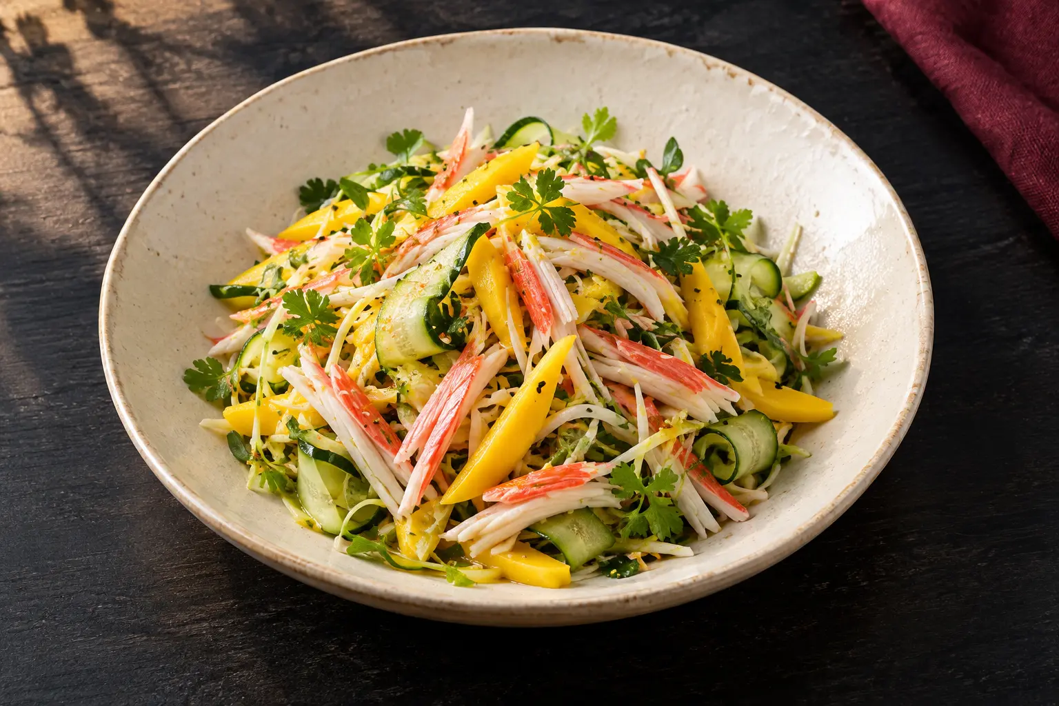 Kani Cucumber Mango Salad